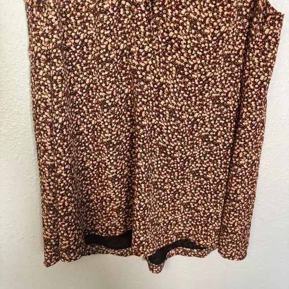 Hatch x J. Crew Maternity Pink Black Floral Sleeveless V Neck Blouse Medium Larg - Picture 5 of 9